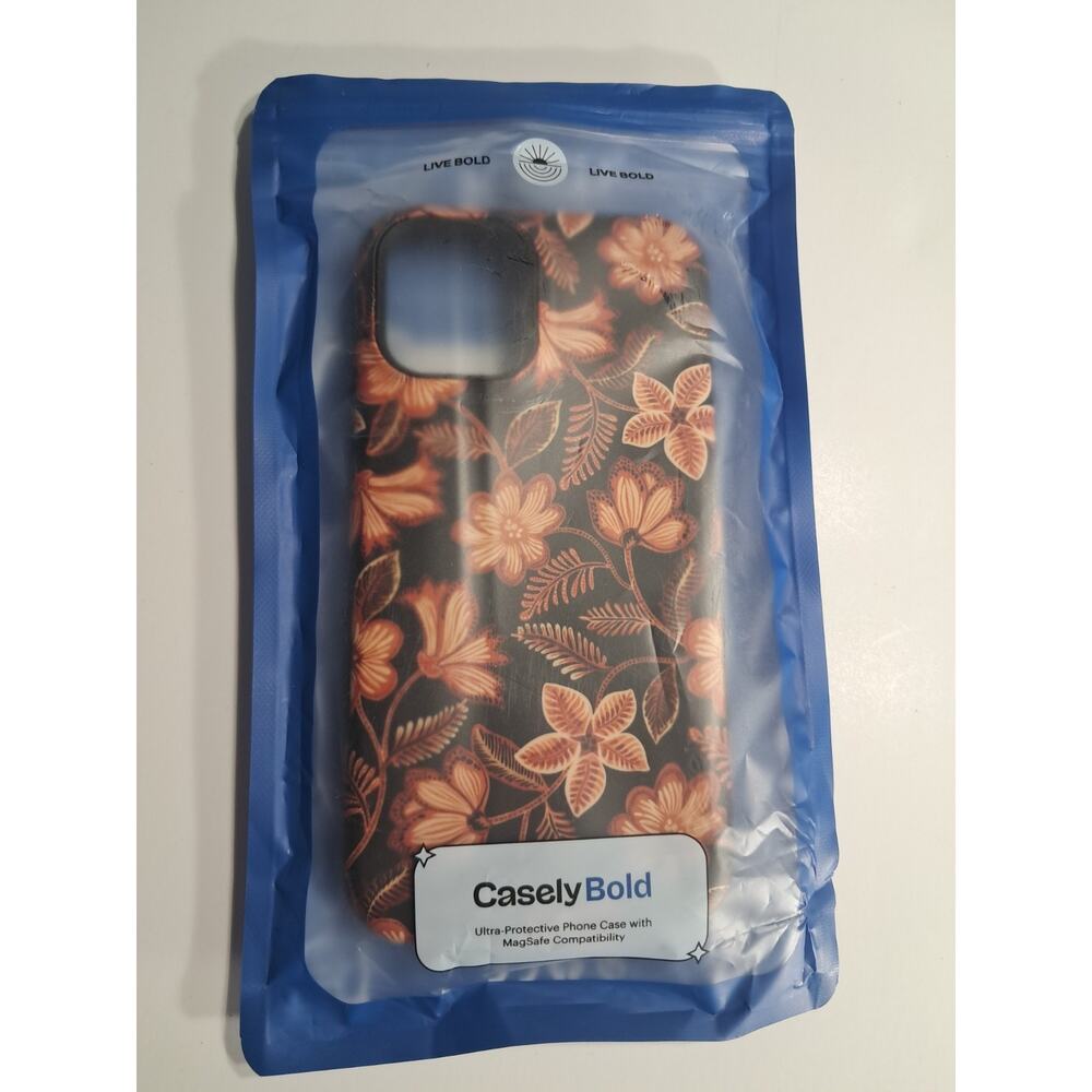 Casely Bold iPhone 15 Case with MagSafe Maple Flowers
